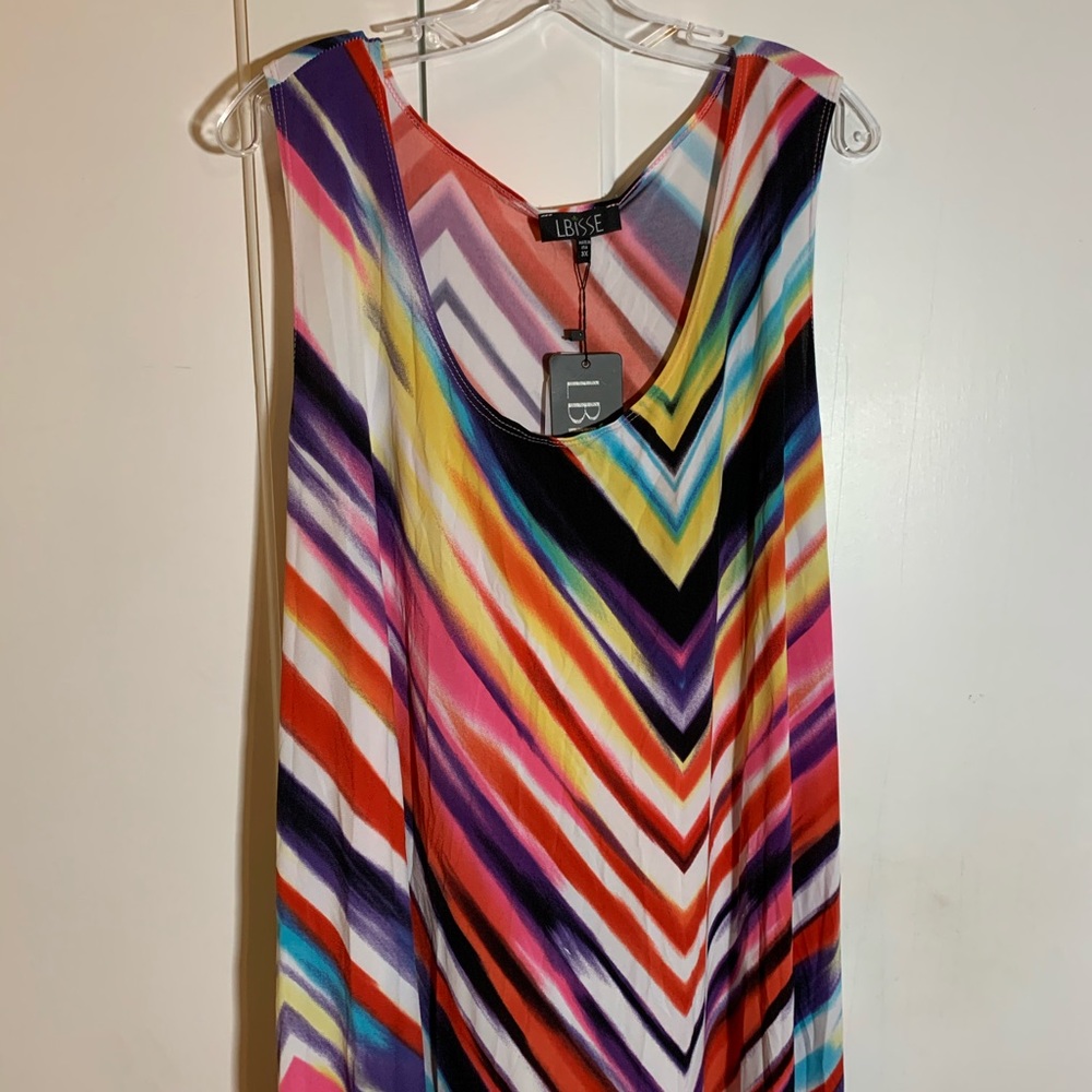 NWT LBISSE multi-color maxi beautiful!